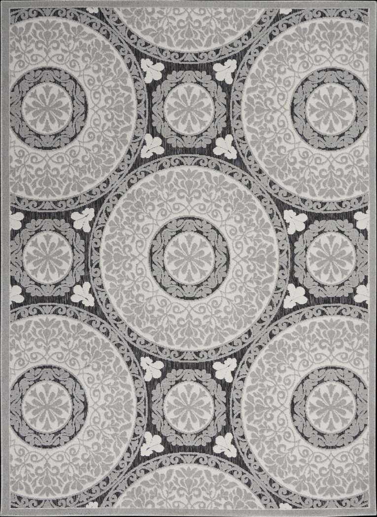 Caiden Gray 5' x 7' Indoor/Outdoor Rug - Thumbnail - Image 1