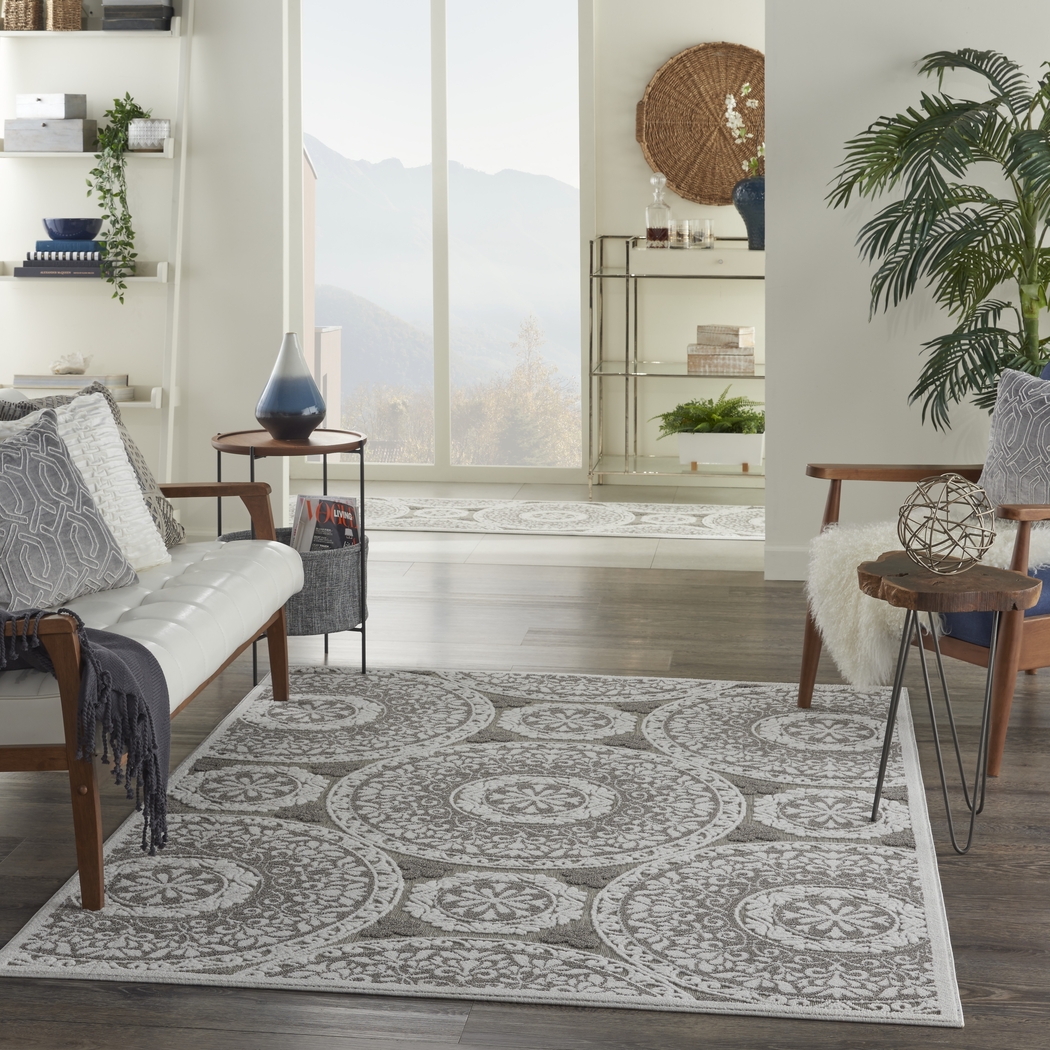 Caiden Taupe 5' x 7' Indoor/Outdoor Rug - Thumbnail - Image 6
