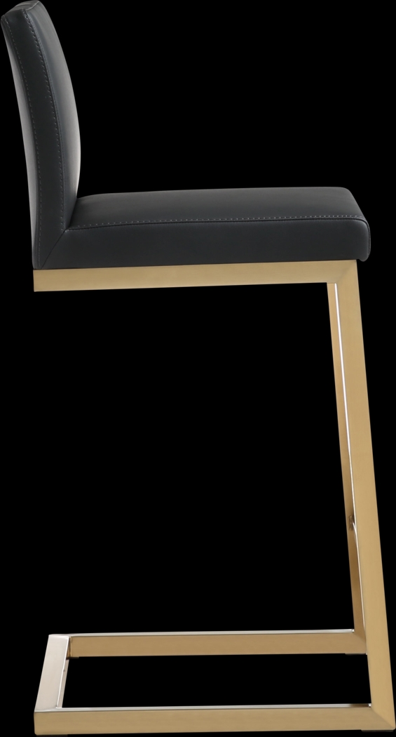 Cailalane Black Counter Height Stool, Set of 2 - Thumbnail - Image 2