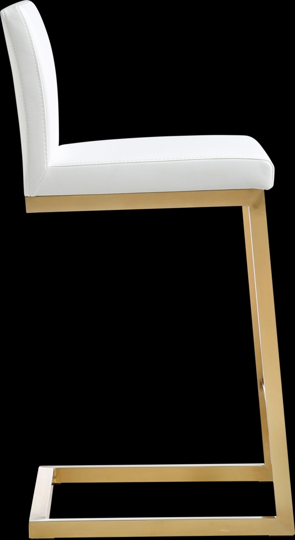 Cailalane White Counter Height Stool, Set of 2 - Thumbnail - Image 3