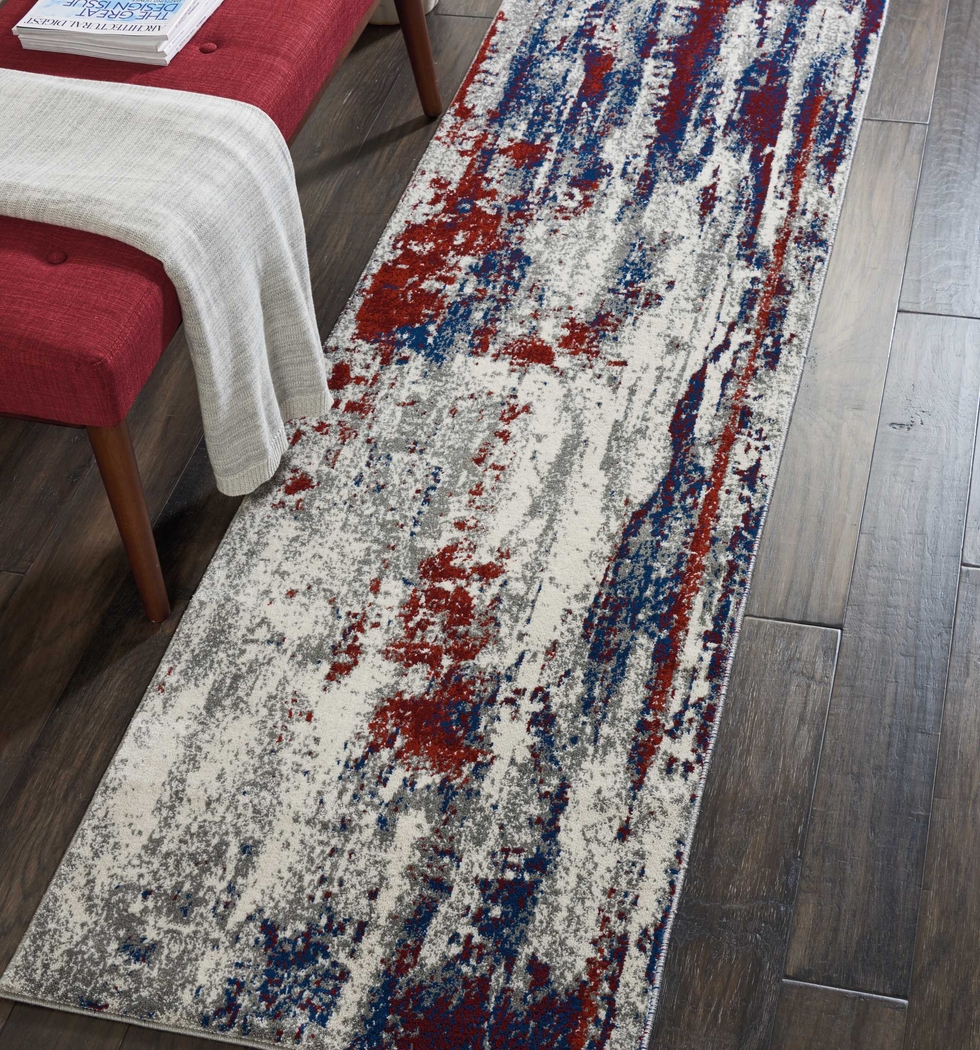 Cailyn Blue 2'2 x 7'6 Runner Rug - Thumbnail - Image 4