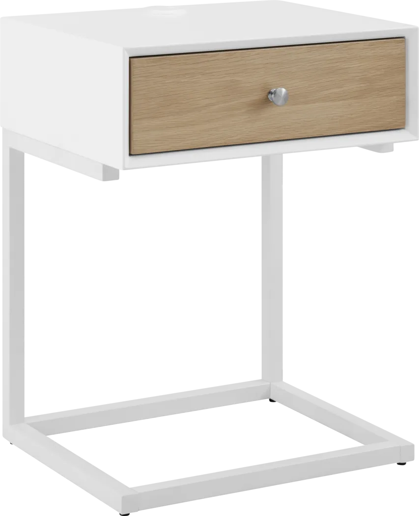 Caique White End Table - Thumbnail - Image 2