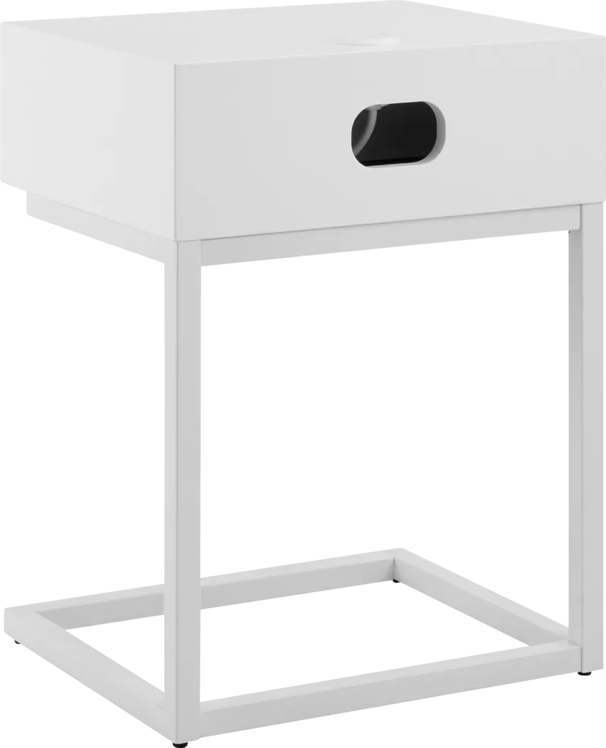 Caique White End Table - Thumbnail - Image 4