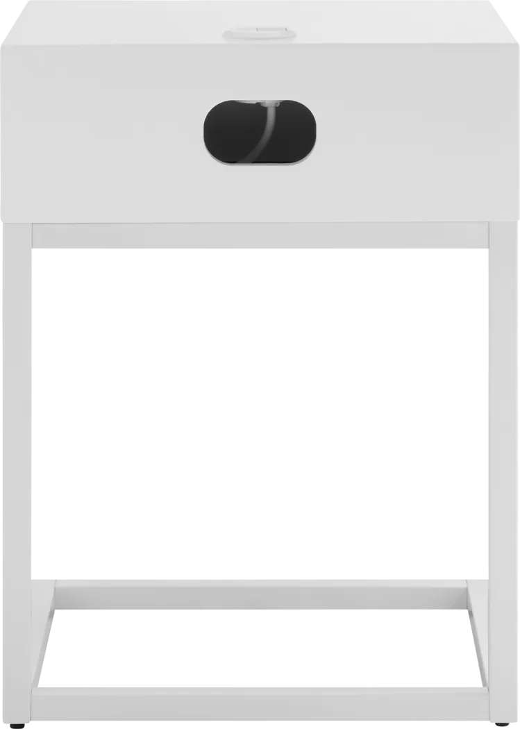 Caique White End Table - Thumbnail - Image 6