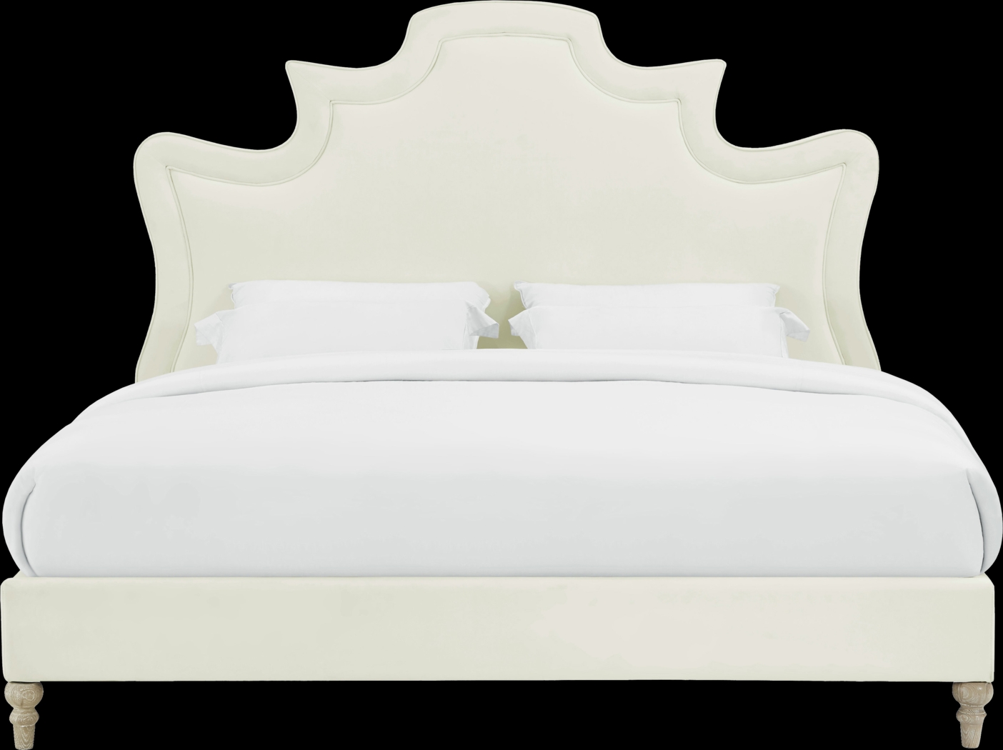 Cairncross Cream Queen Bed - Thumbnail - Image 4