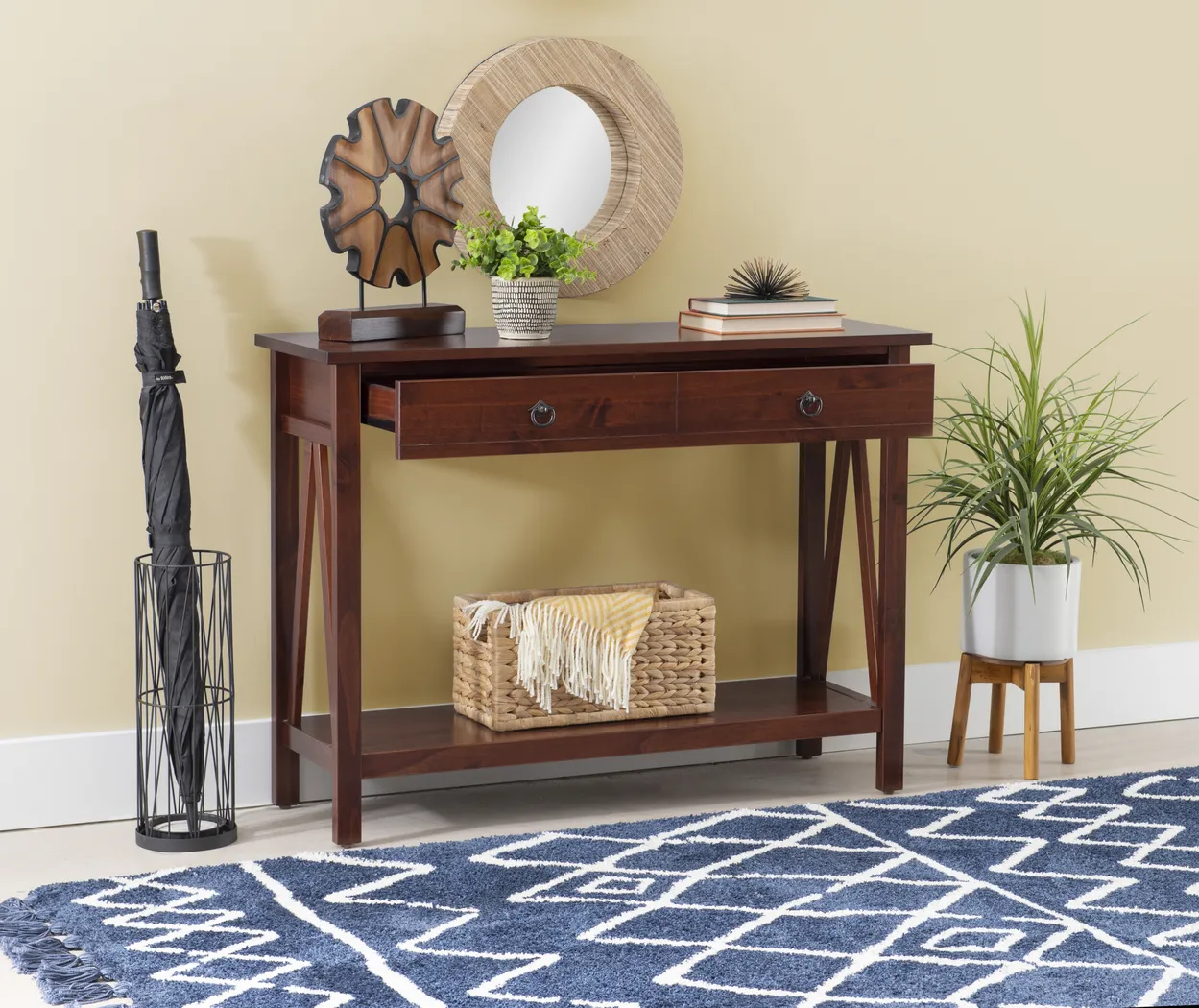 Caister Brown Console Table - Image 2