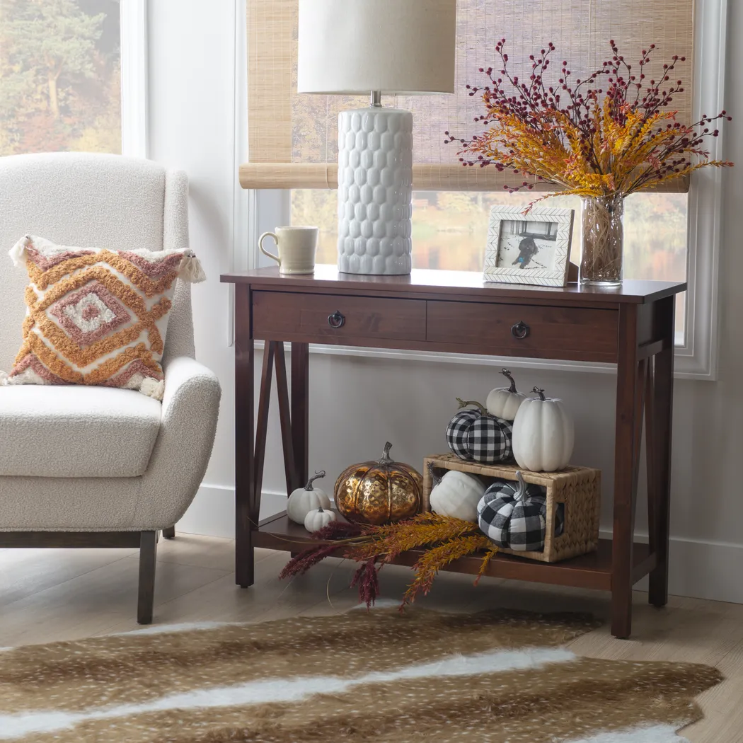 Caister Brown Console Table - Image 3
