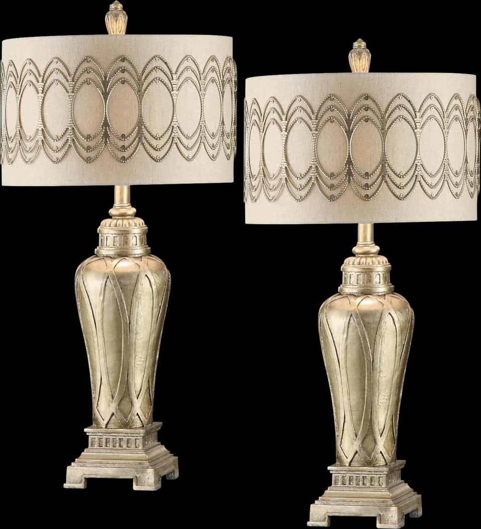 Caithness Silver Lamp, Set of 2 - Thumbnail - Image 1