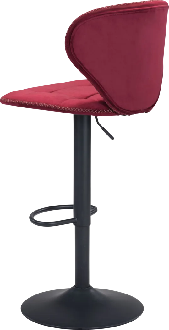 Caitriona Red Adjustable Barstool - Thumbnail - Image 5
