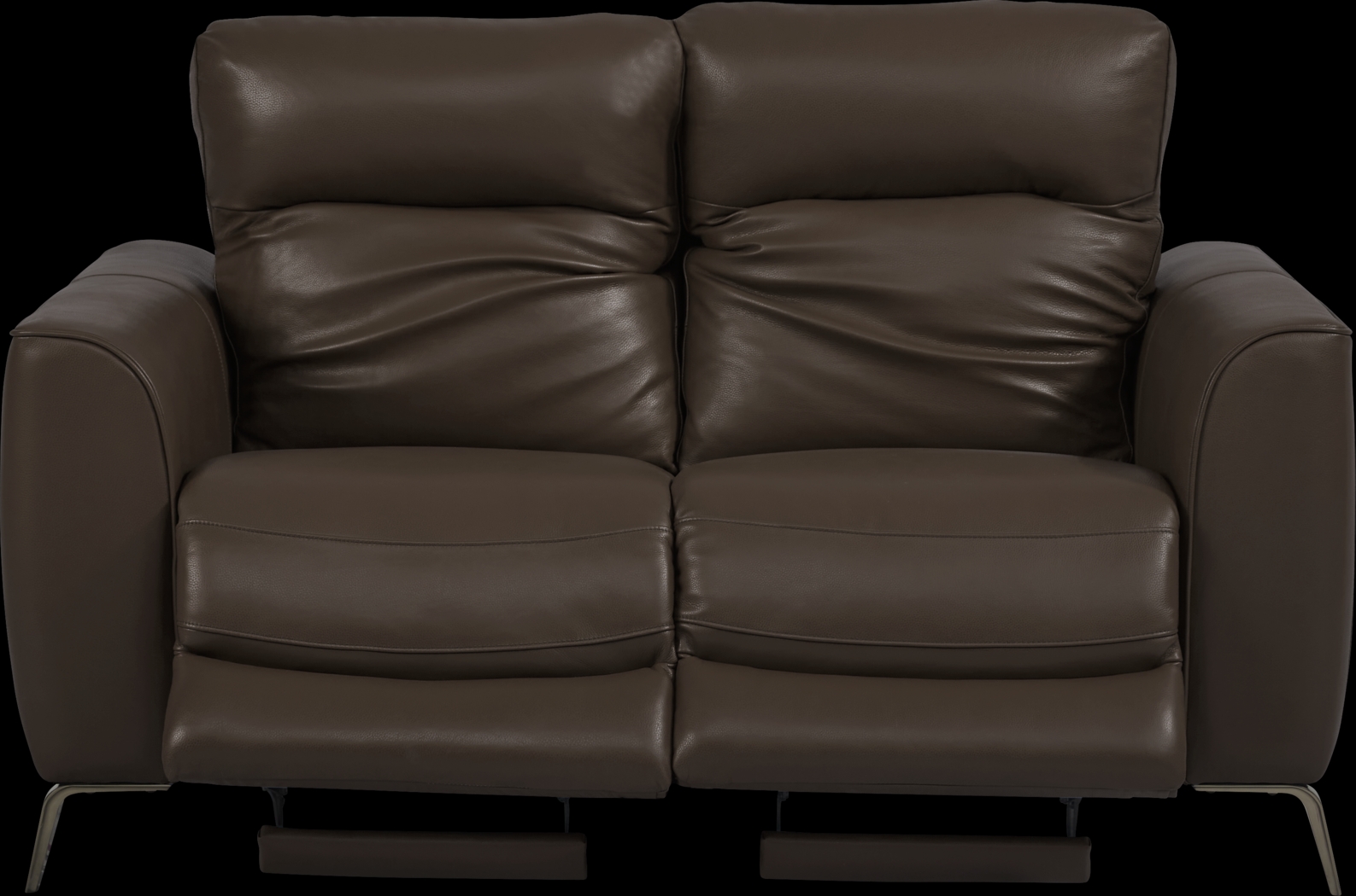 Calabra Chocolate Leather 6 Pc Reclining Living Room - Thumbnail - Image 5