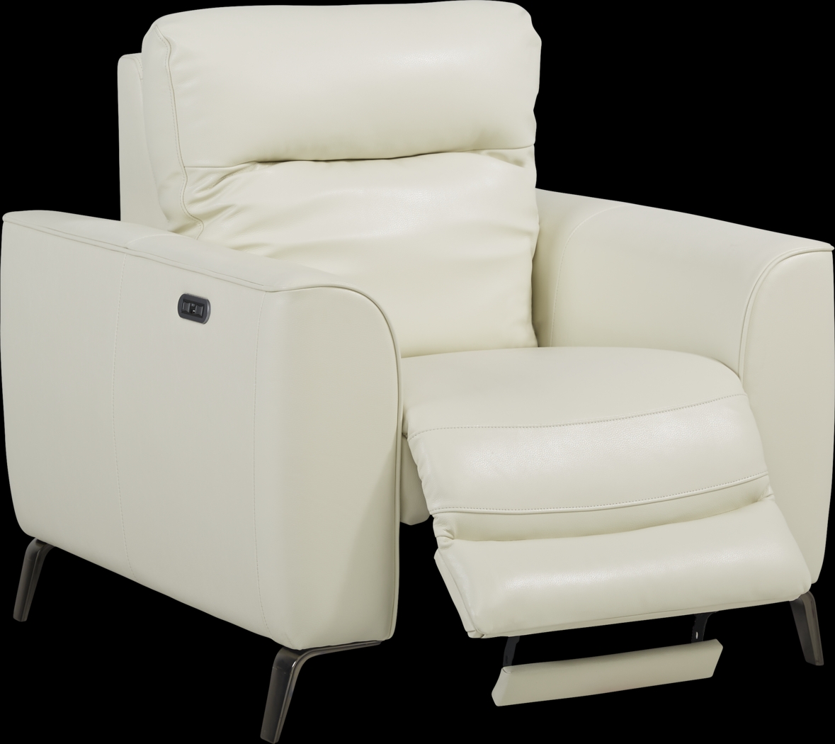 Calabra Ice Leather 6 Pc Living Room with Reclining Sofa - Thumbnail - Image 7