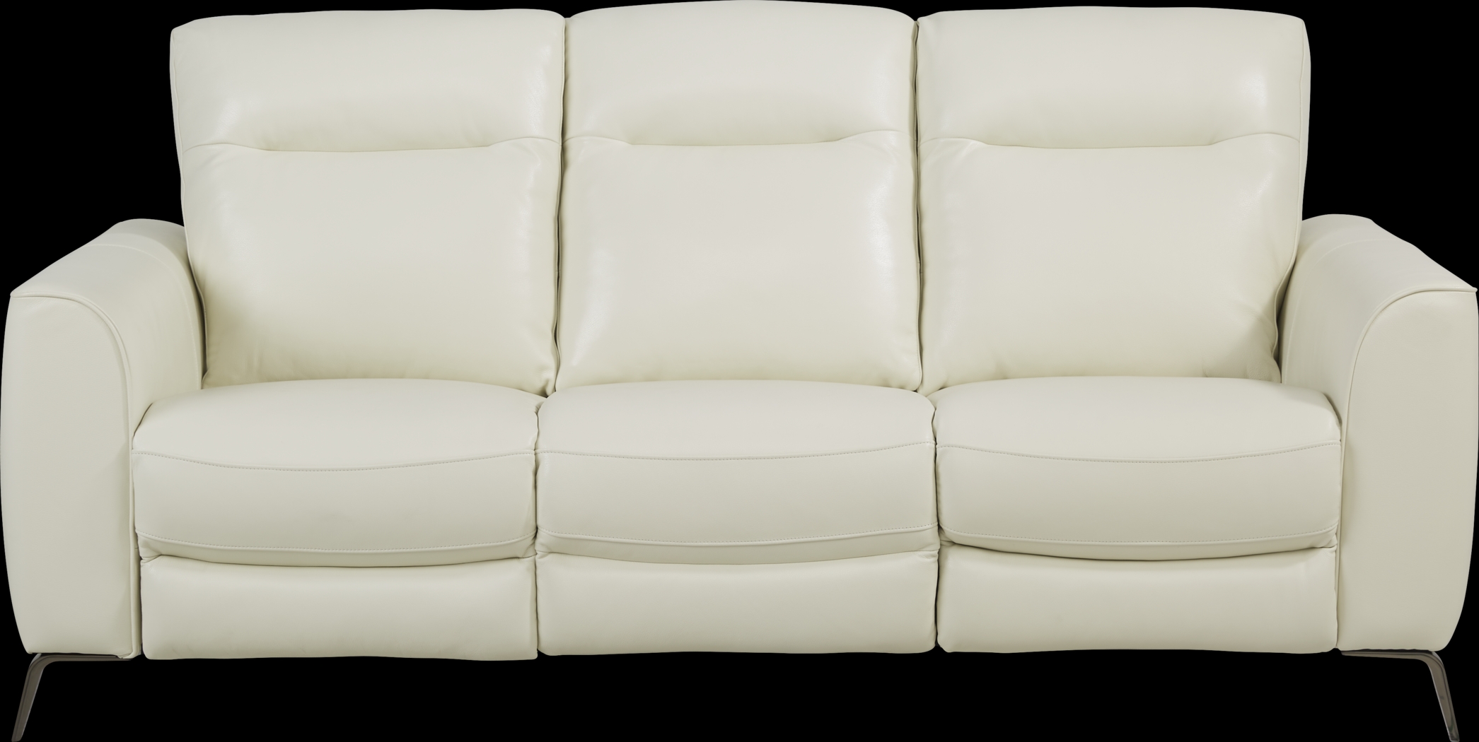 Calabra Ice Leather 5 Pc Living Room with Reclining Sofa - Thumbnail - Image 2