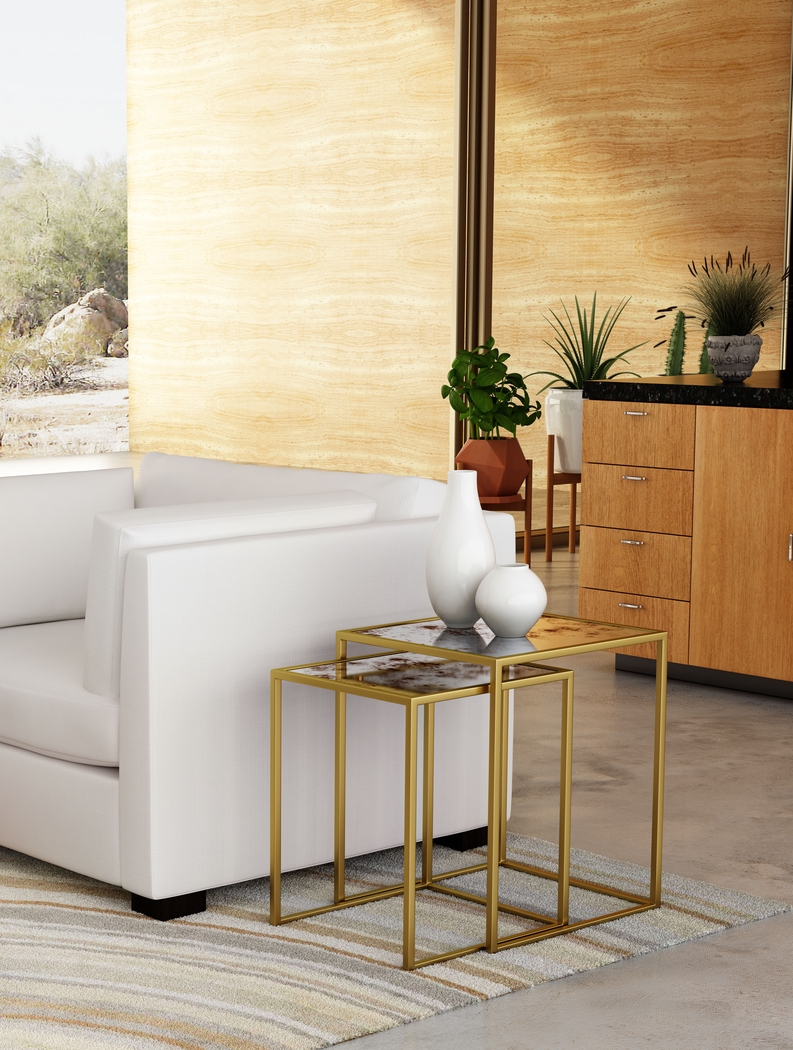 Calais Bronze Set of 2 Nesting Tables - Thumbnail - Image 2