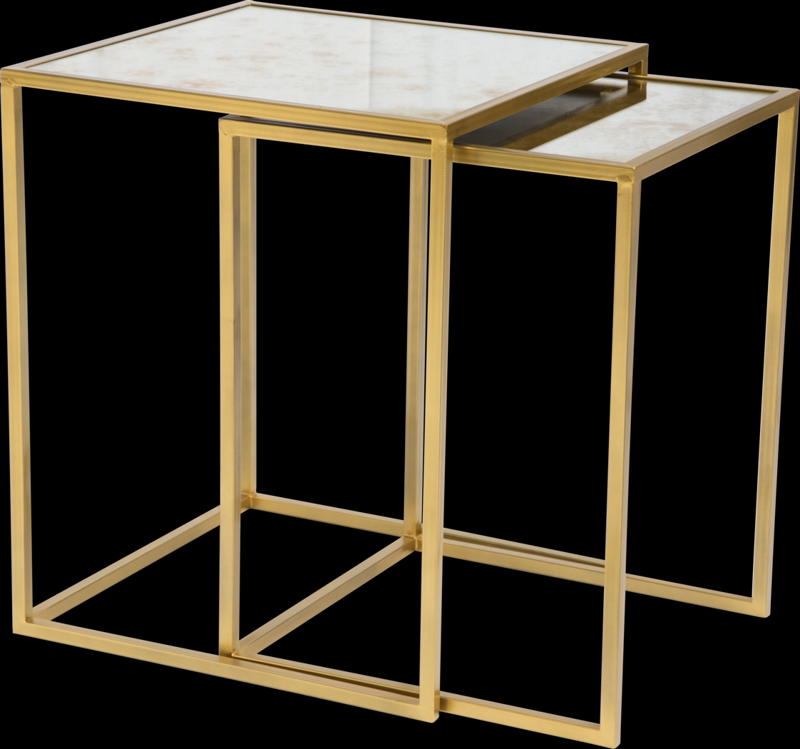 Calais Bronze Set of 2 Nesting Tables - Thumbnail - Image 1