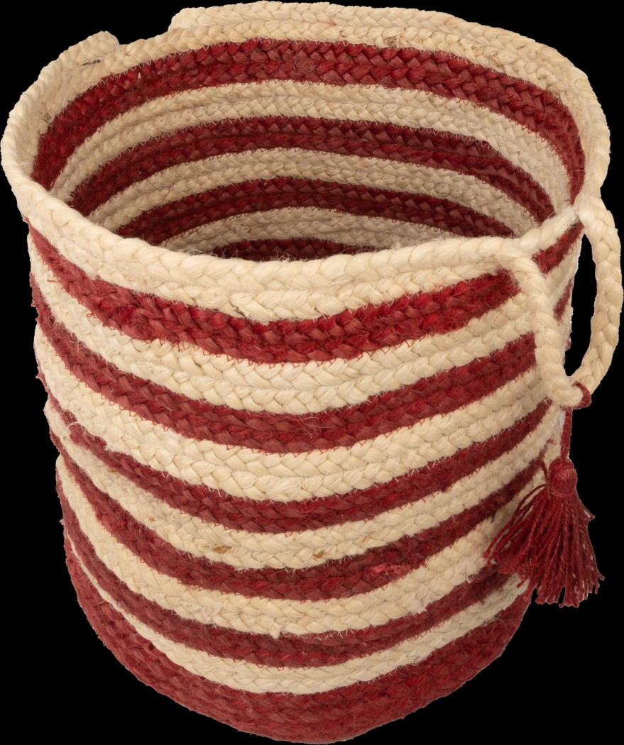 Calarel Tan/Red 17 in. Basket - Thumbnail - Image 4