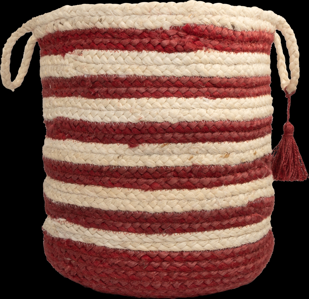 Calarel Tan/Red 19 in. Basket - Thumbnail - Image 1