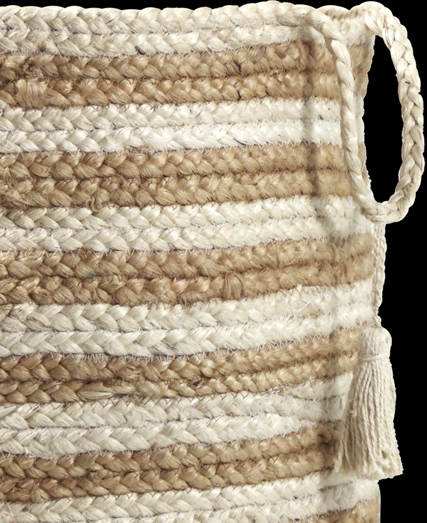 Calarel Tan/White 19 in. Basket - Thumbnail - Image 6