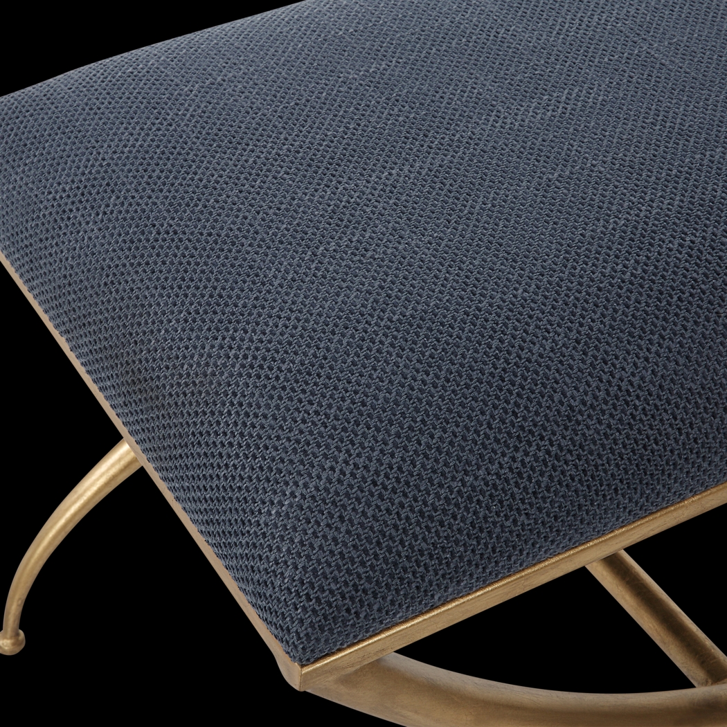 Calaria Navy Accent Bench - Thumbnail - Image 3