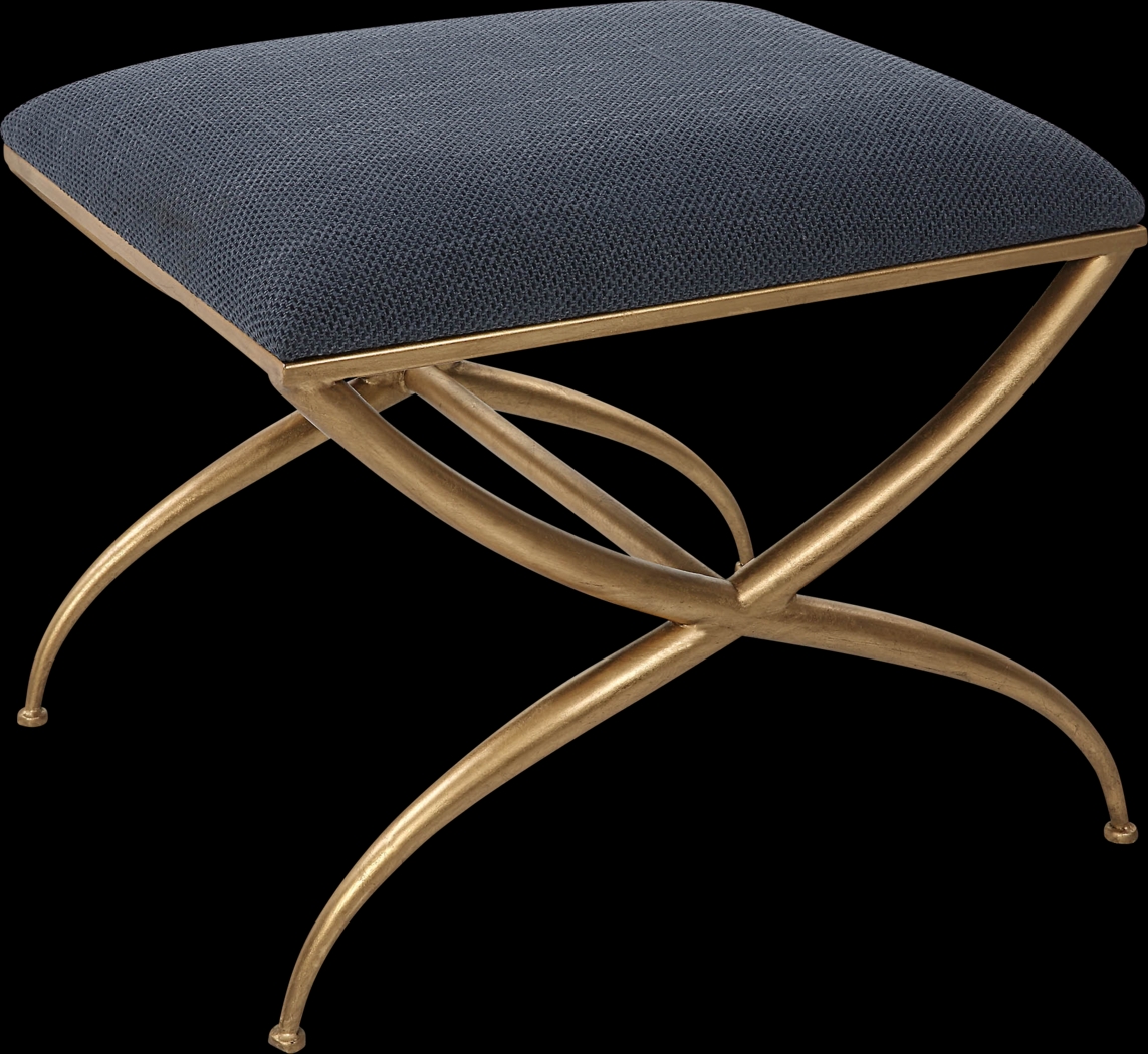 Calaria Navy Accent Bench - Thumbnail - Image 1