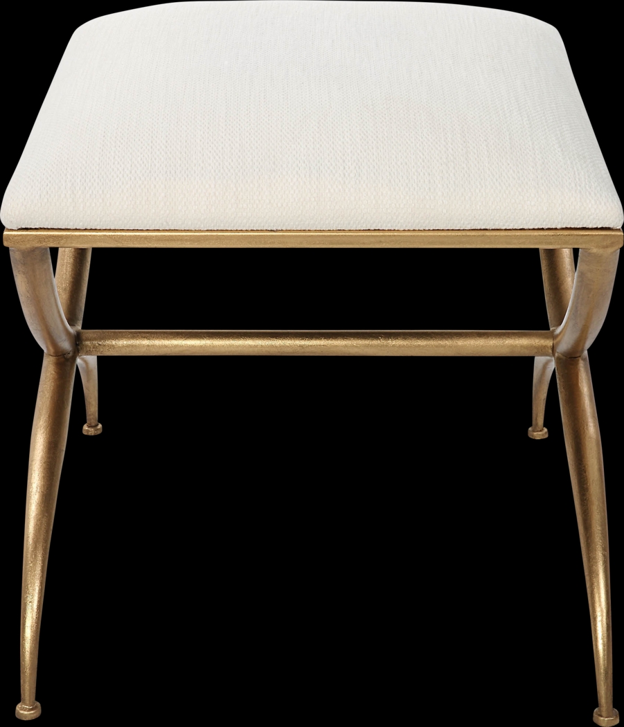 Calaria White Accent Bench - Thumbnail - Image 2