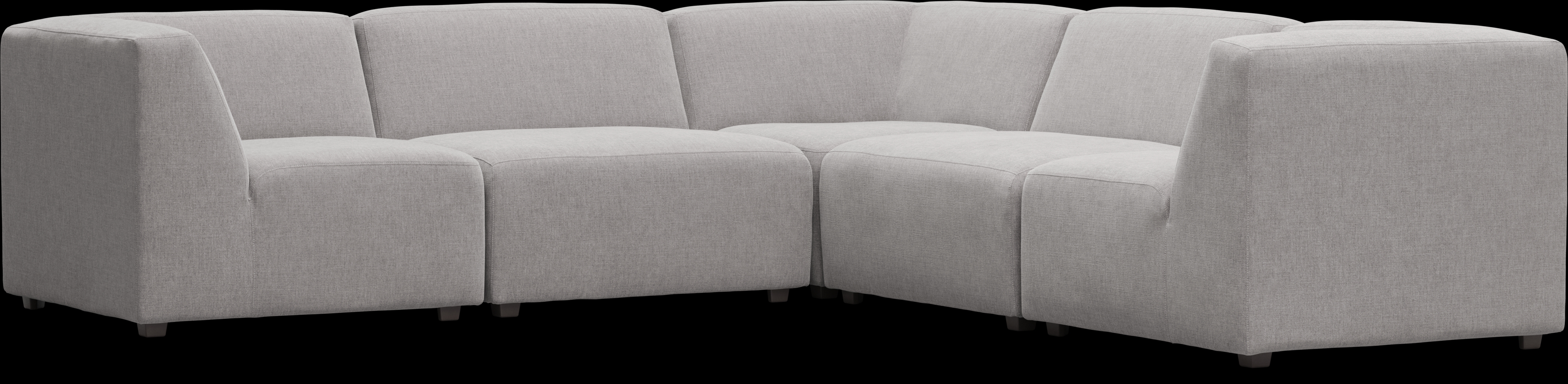 Calay 5 Pc Outdoor Sectional with Ash Slipcovers - Thumbnail - Image 1