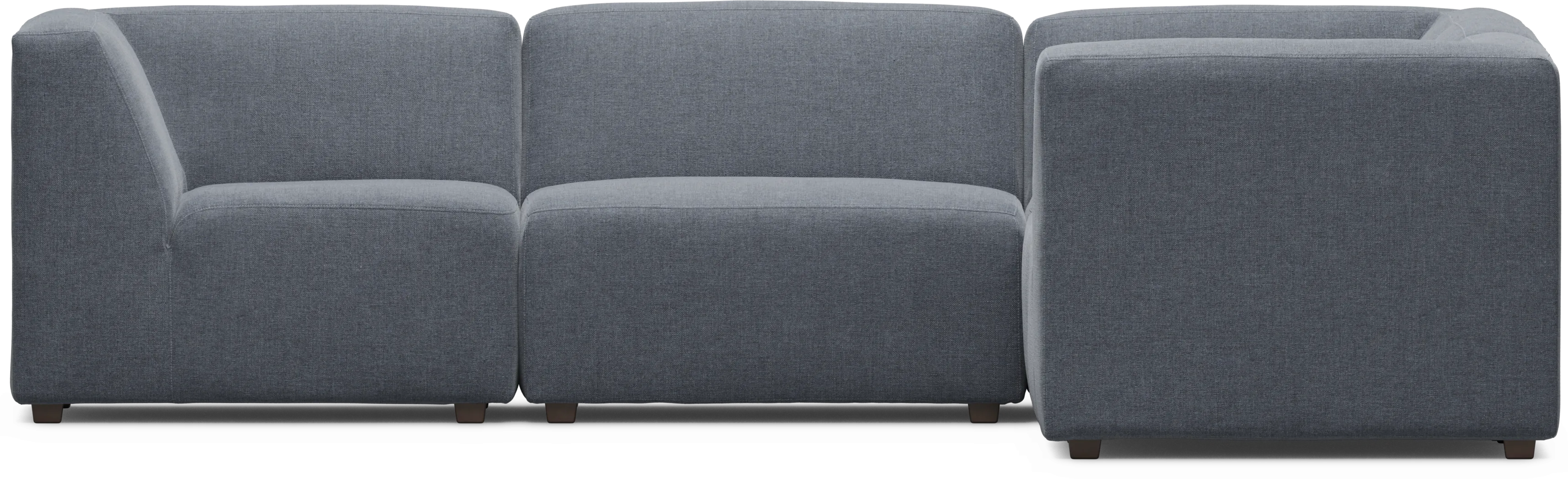 Calay 5 Pc Outdoor Sectional with Denim Slipcovers - Thumbnail - Image 4