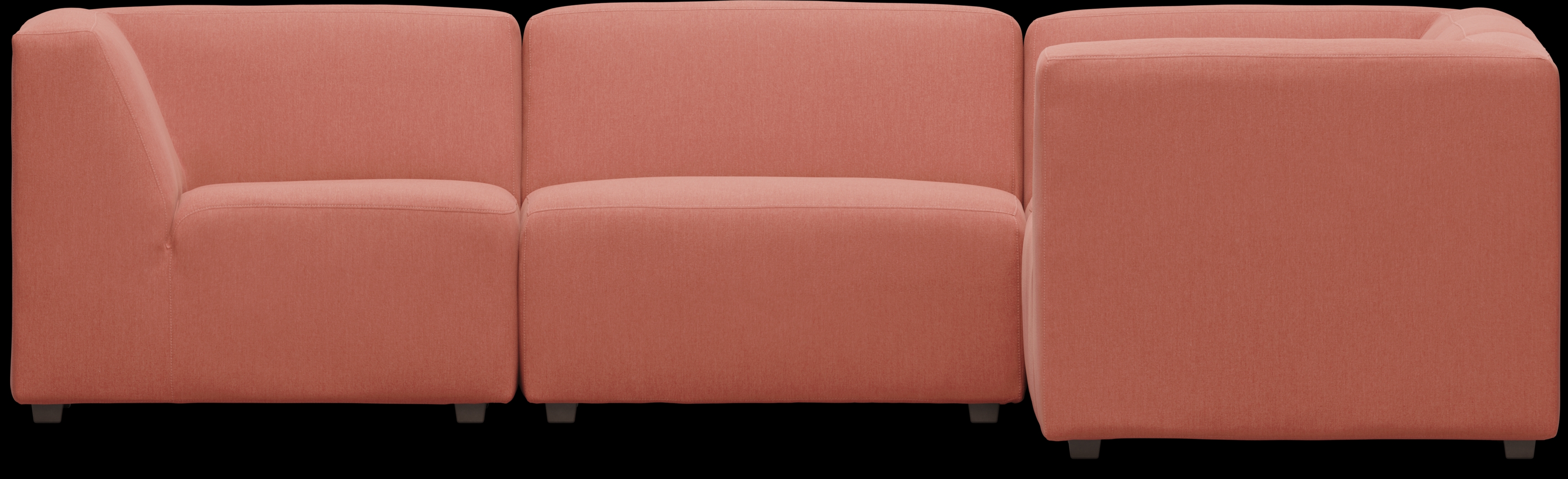 Calay 5 Pc Outdoor Sectional with Persimmon Slipcovers - Thumbnail - Image 4