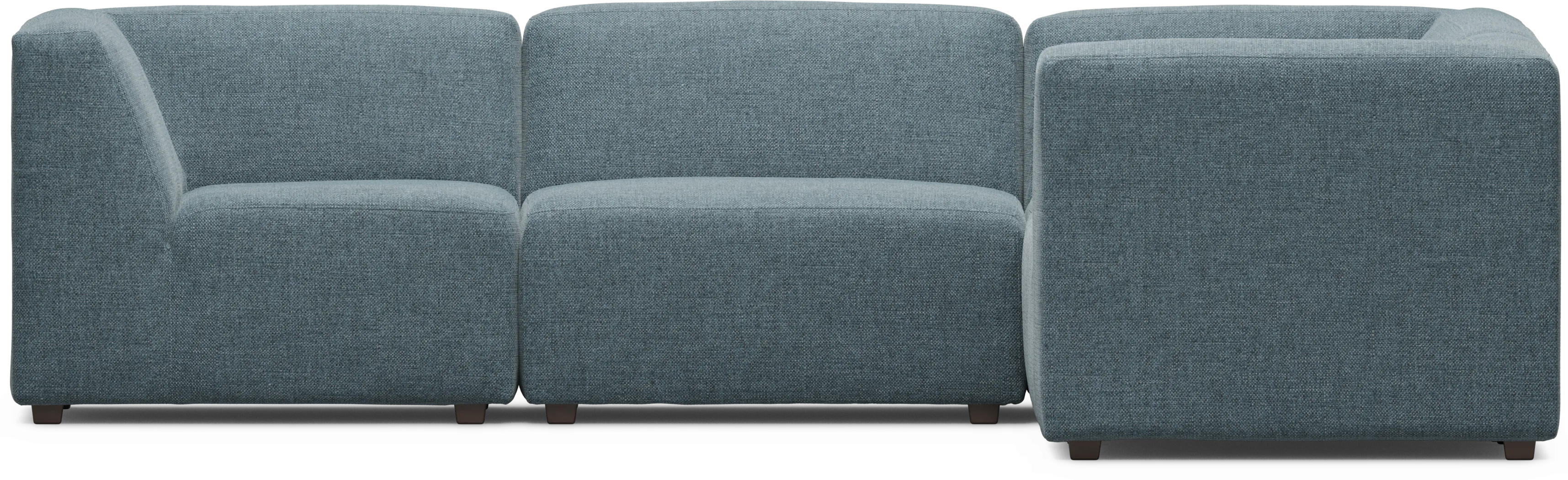 Calay 5 Pc Outdoor Sectional with Teal Slipcovers - Thumbnail - Image 4