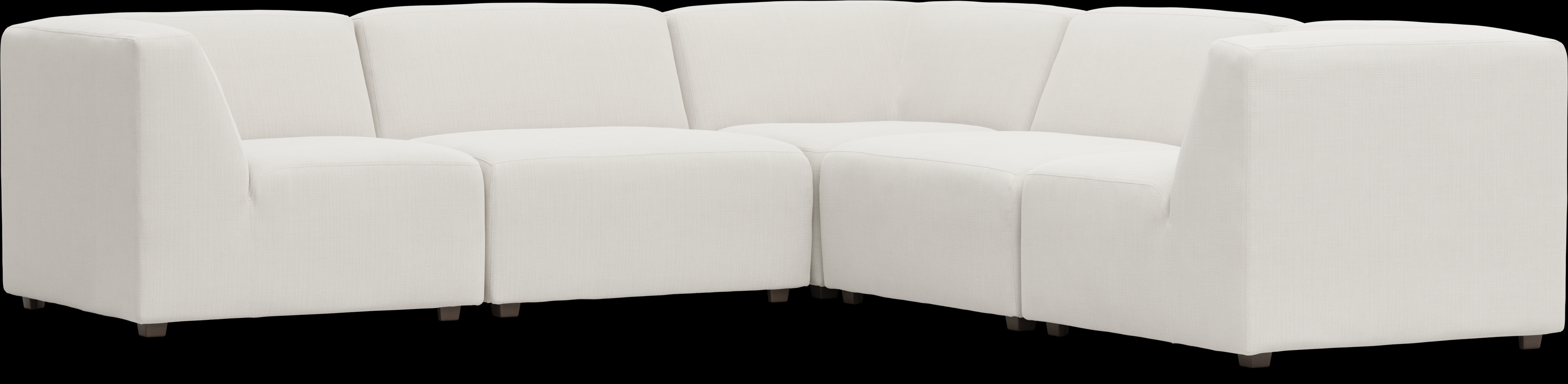 Calay 5 Pc Outdoor Sectional with Vapor Slipcovers - Thumbnail - Image 1