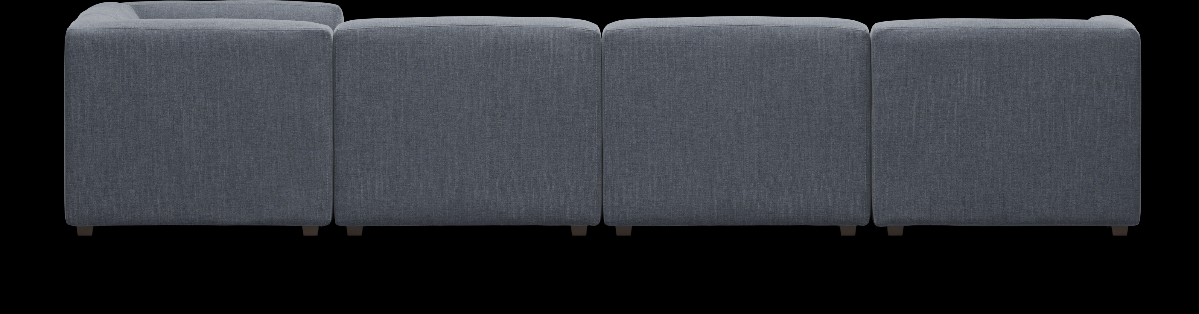 Calay 6 Pc Outdoor Sectional with Denim Slipcovers - Thumbnail - Image 3