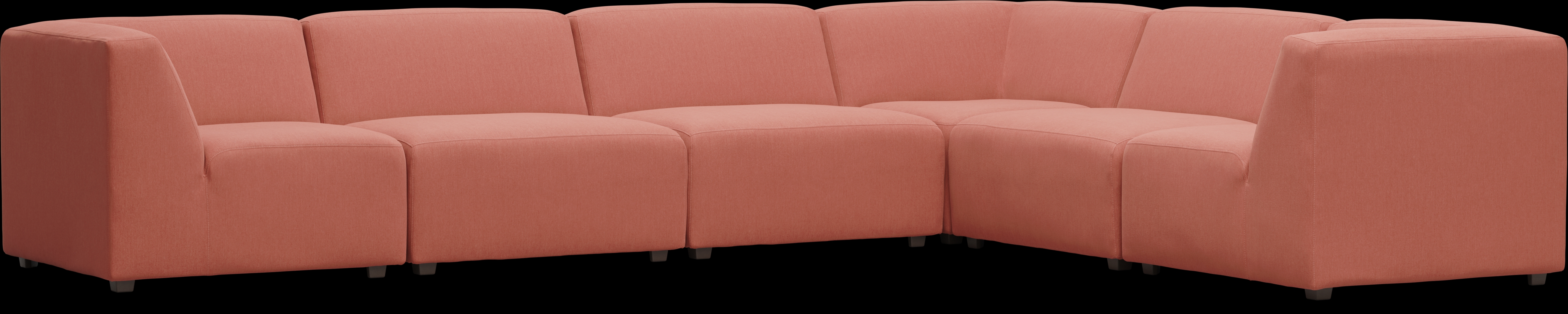 Calay 6 Pc Outdoor Sectional with Persimmon Slipcovers - Thumbnail - Image 3