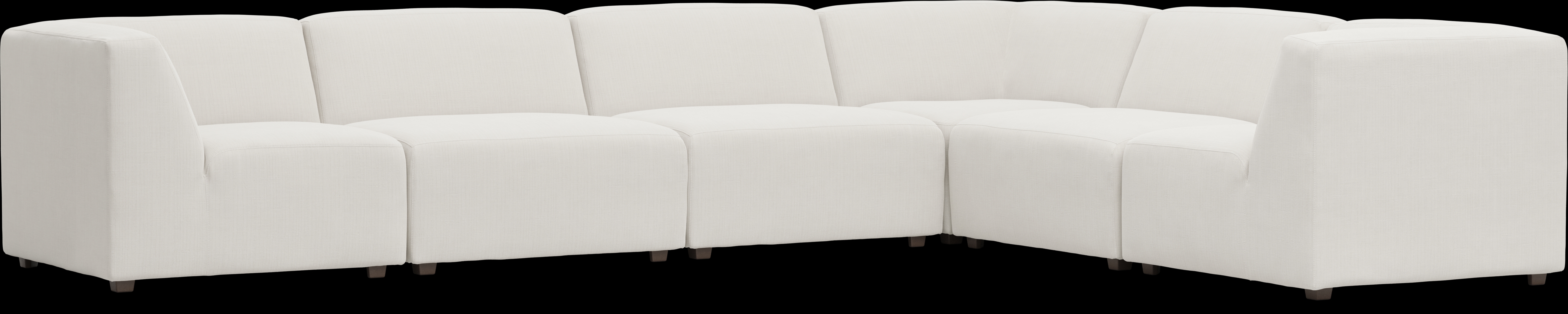 Calay 6 Pc Outdoor Sectional with Vapor Slipcovers - Thumbnail - Image 1