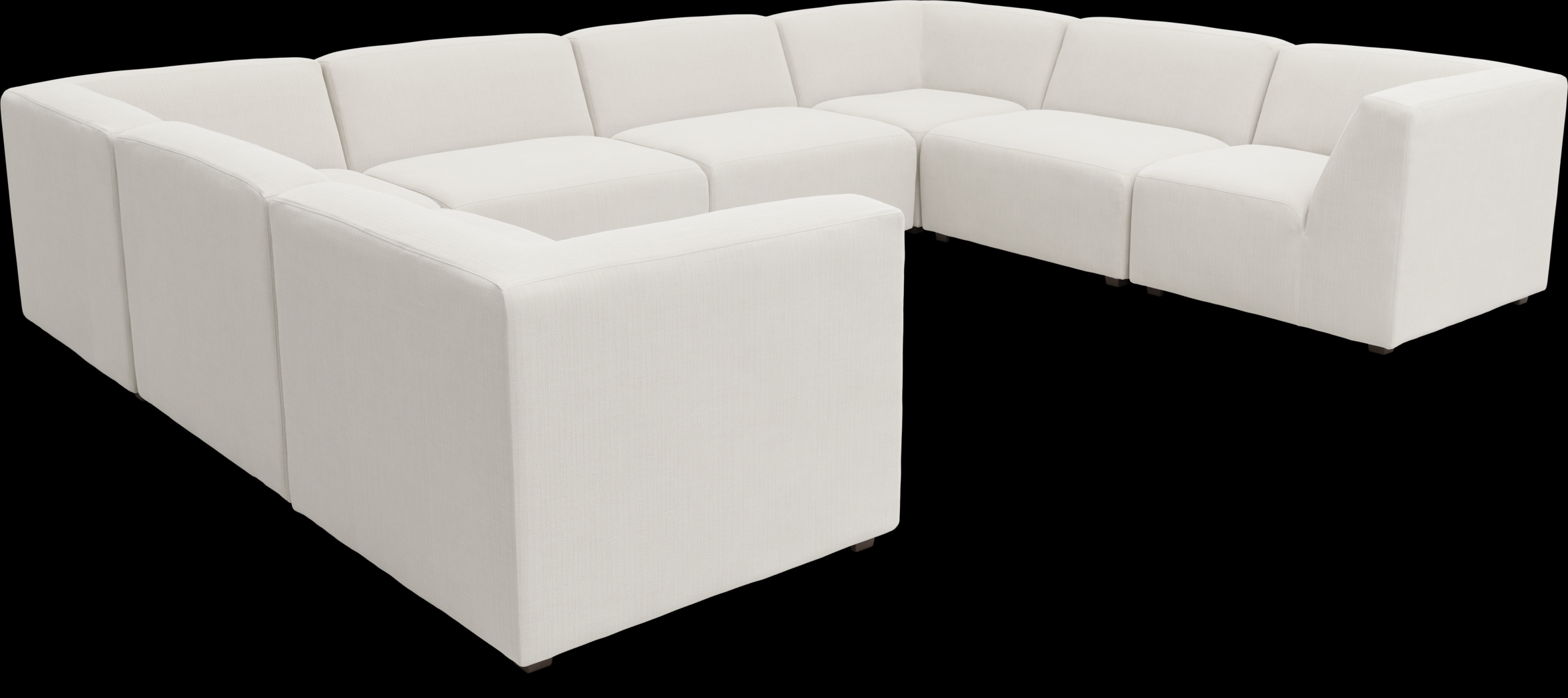 Calay 8 Pc Outdoor Sectional with Vapor Slipcovers - Thumbnail - Image 1