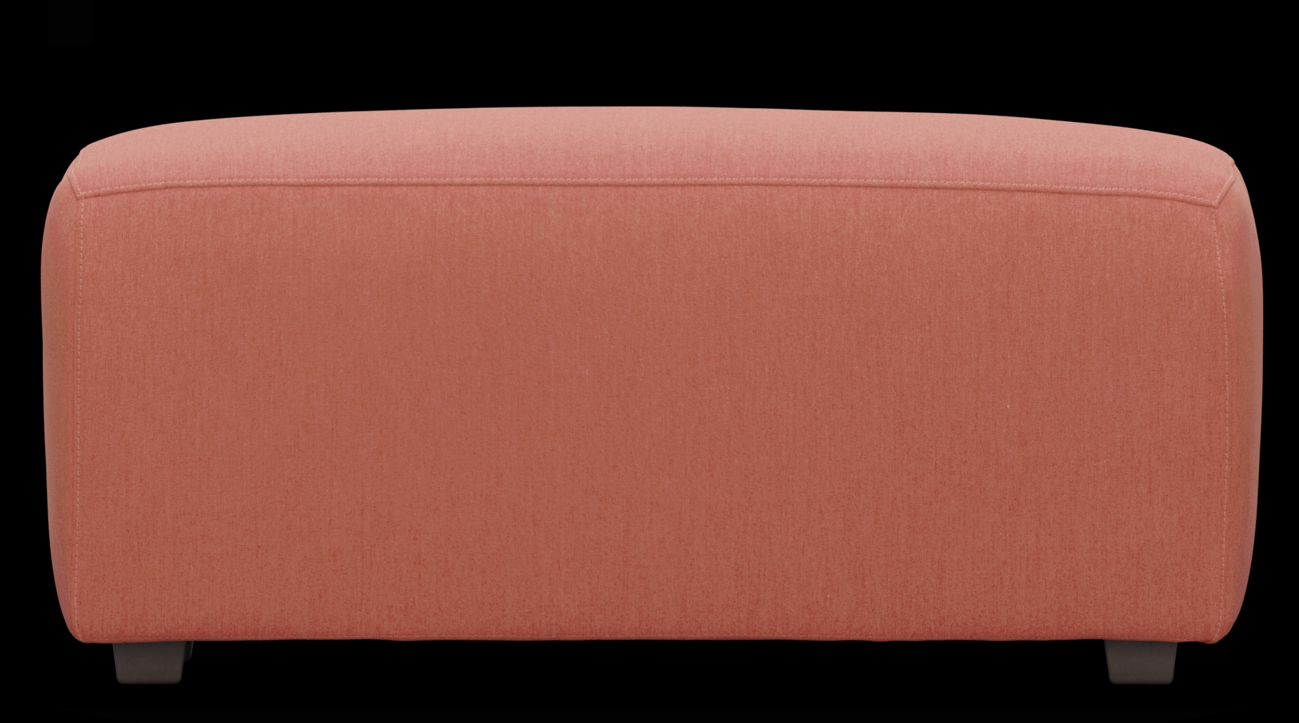 Calay Outdoor Ottoman with Persimmon Slipcover - Thumbnail - Image 2