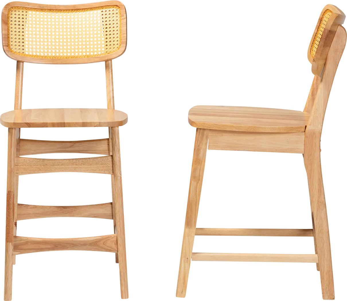 Calcasieu Light Brown Counter Stool, Set of 2 - Thumbnail - Image 4