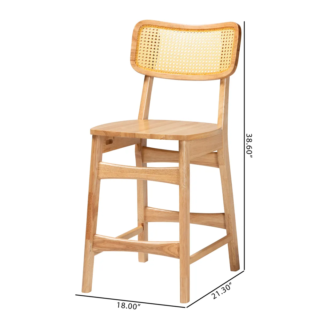 Calcasieu Light Brown Counter Stool, Set of 2 - Thumbnail - Image 9