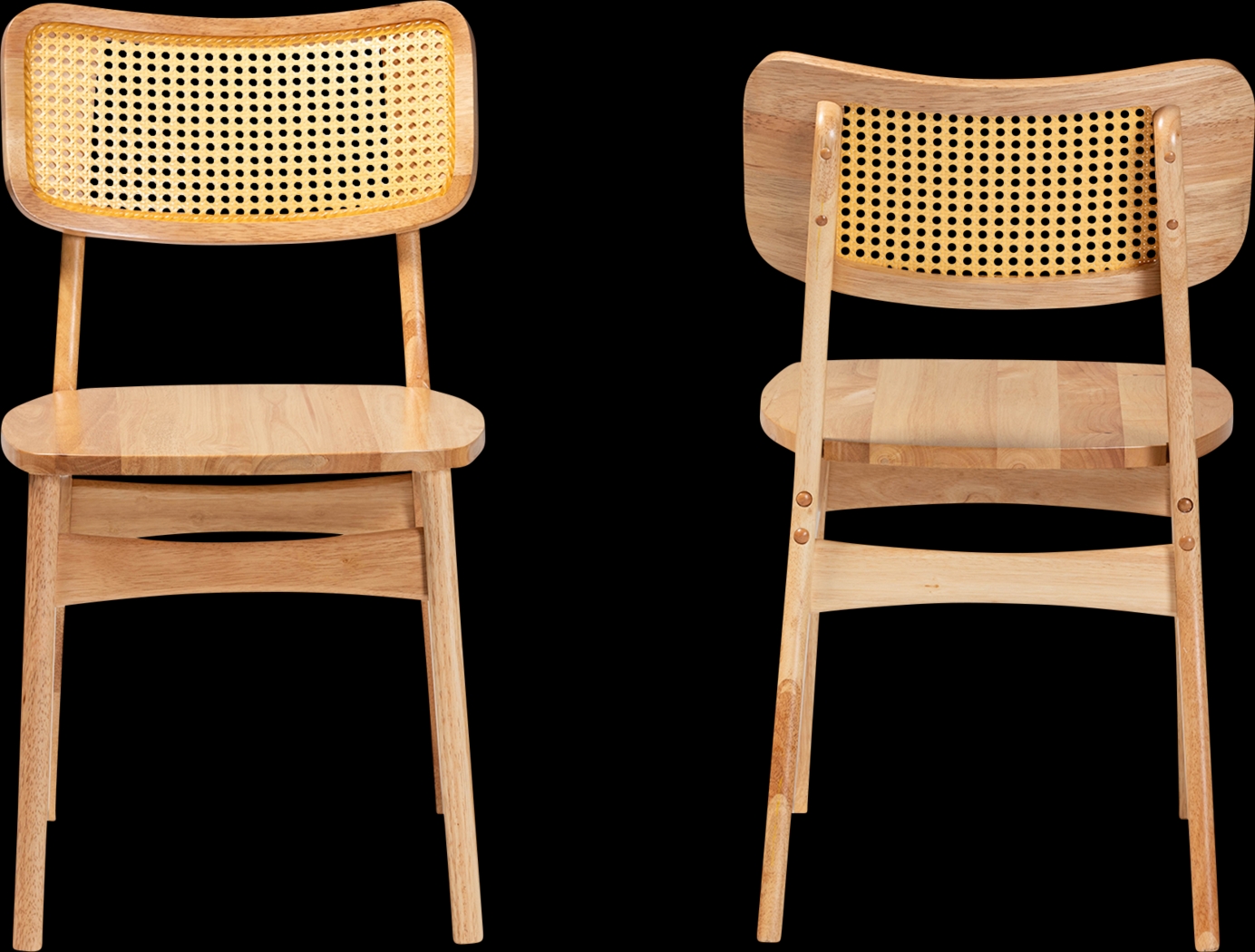 Calcasieu Light Brown Dining Chair, Set of 2 - Thumbnail - Image 3