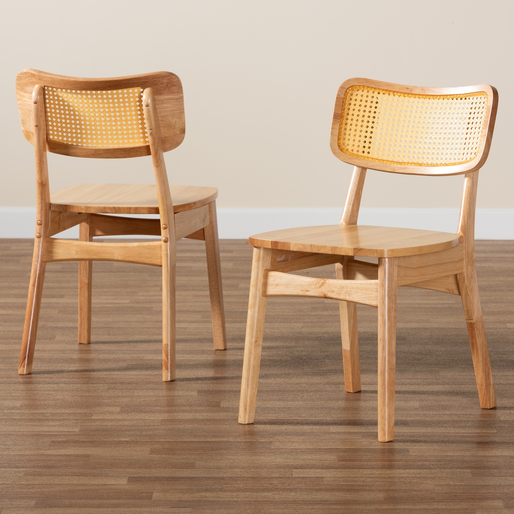 Calcasieu Light Brown Dining Chair, Set of 2 - Thumbnail - Image 7