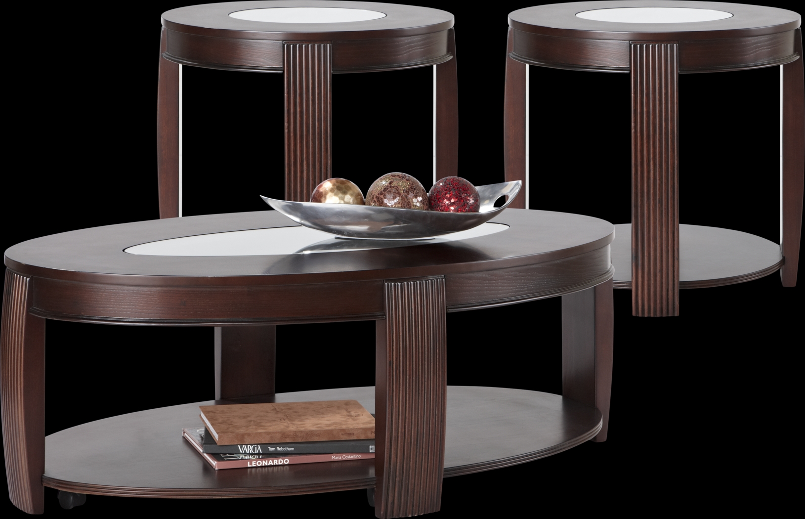 Lanzo Gray Leather 5 Pc Living Room with Reclining Sofa - Thumbnail - Image 7