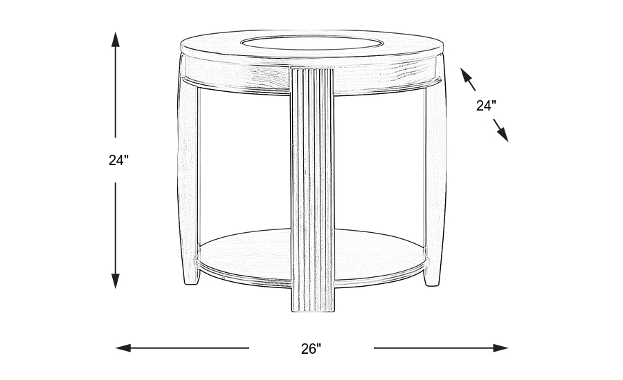 Dimension Image. Please refer to the Dimension Tab on this page for dimension details.