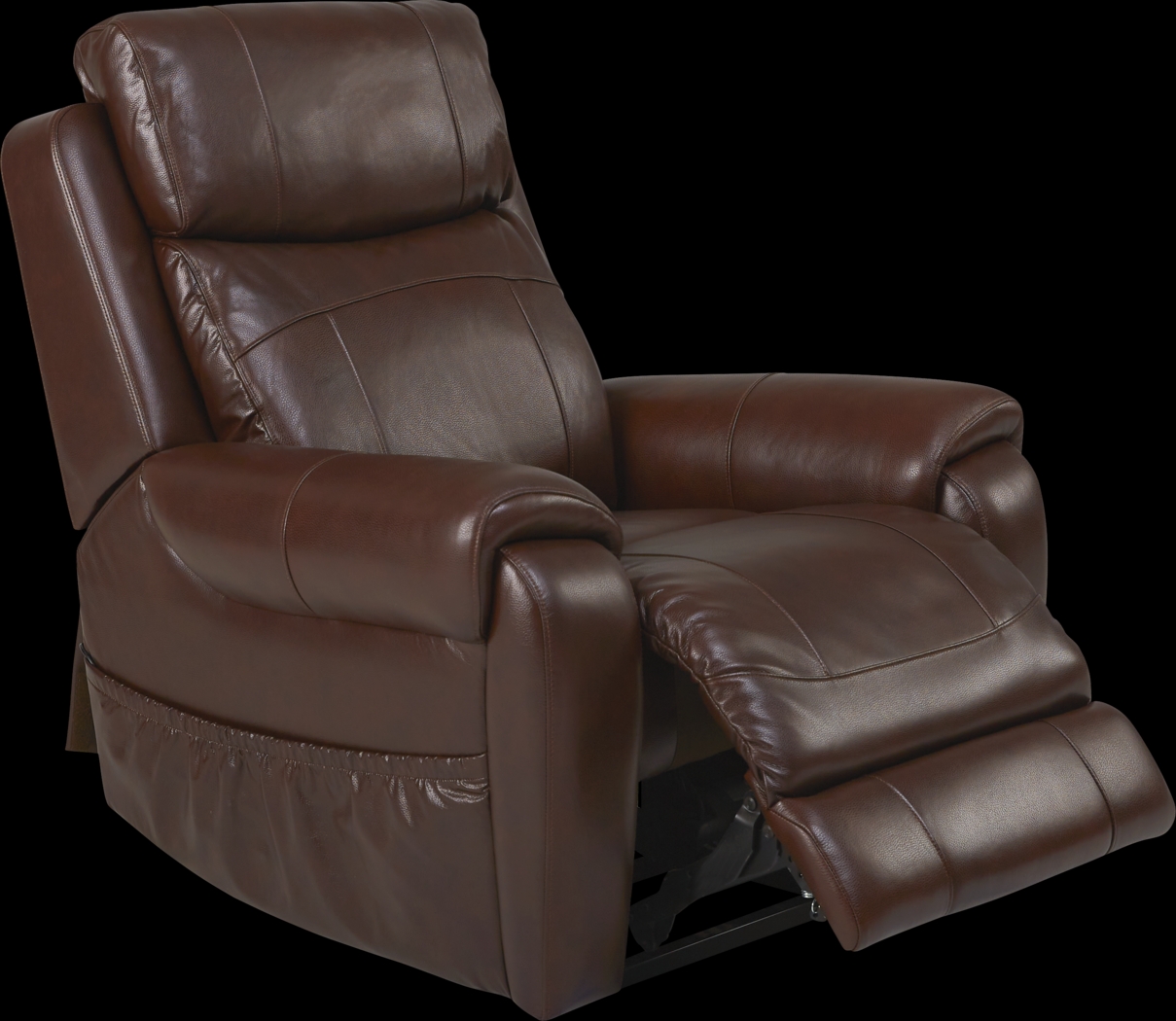 Calden Brown Lift Chair Dual Power Recliner - Thumbnail - Image 1