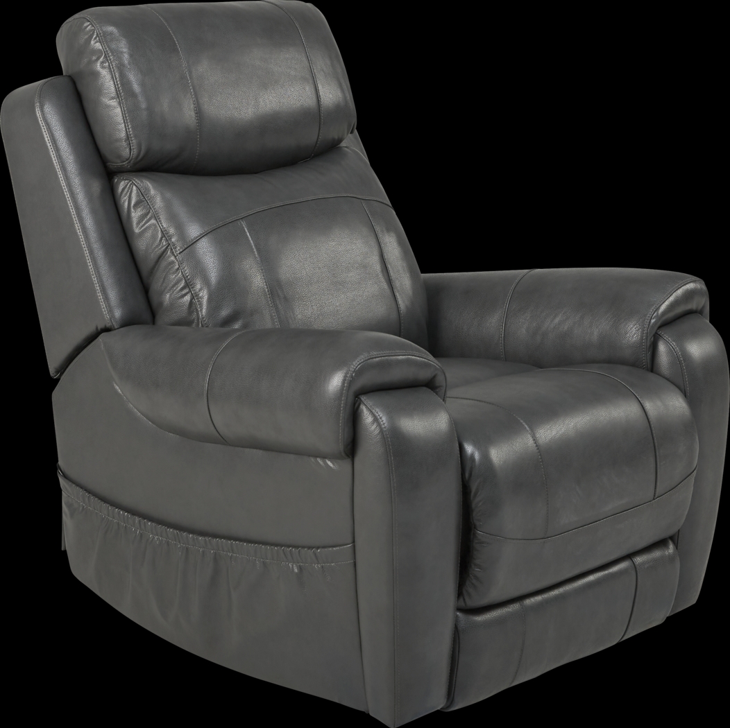 Calden Gray Lift Chair Dual Power Recliner - Thumbnail - Image 1