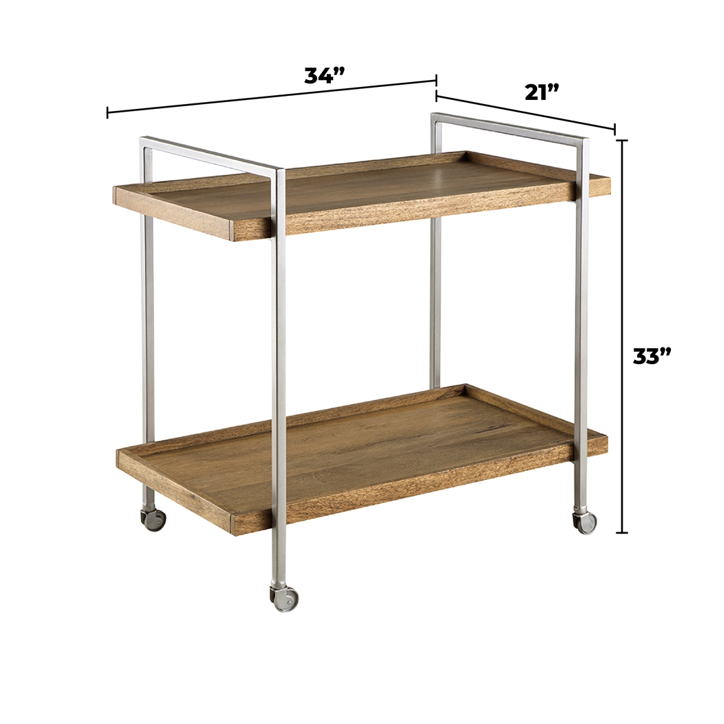 Caldicot Brown Bar Cart - Thumbnail - Image 7