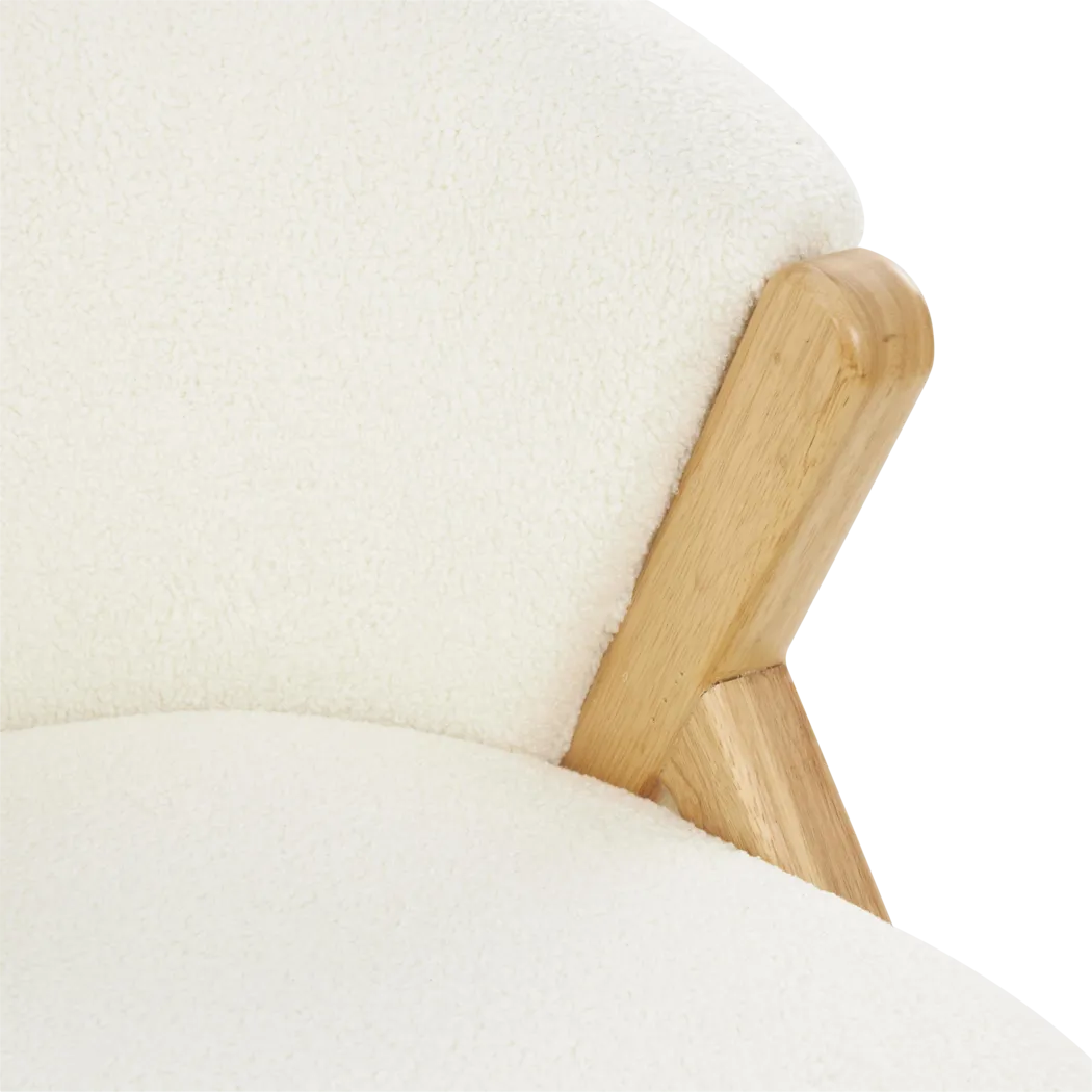 Caledo White Accent Chair - Thumbnail - Image 6