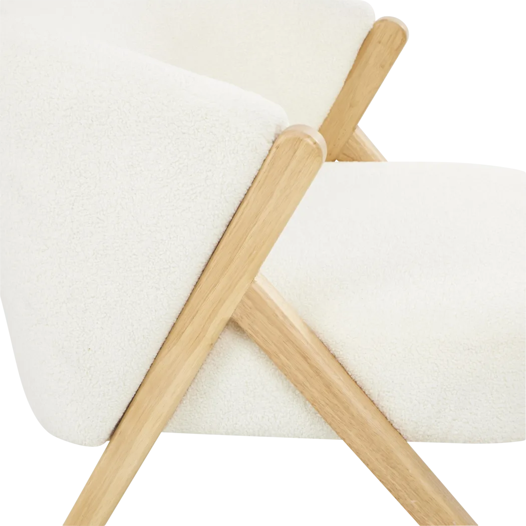 Caledo White Accent Chair - Thumbnail - Image 7