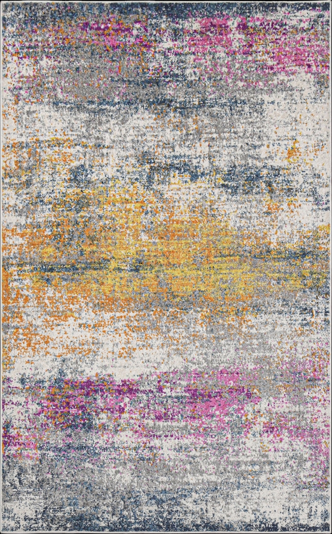 Calenora Orange/Pink 7'10 x 10'10 Rug - Thumbnail - Image 1