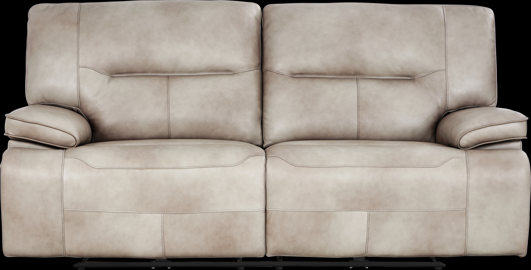 Caletta Way Beige Leather 5 Pc Dual Power Reclining Living Room - Thumbnail - Image 3