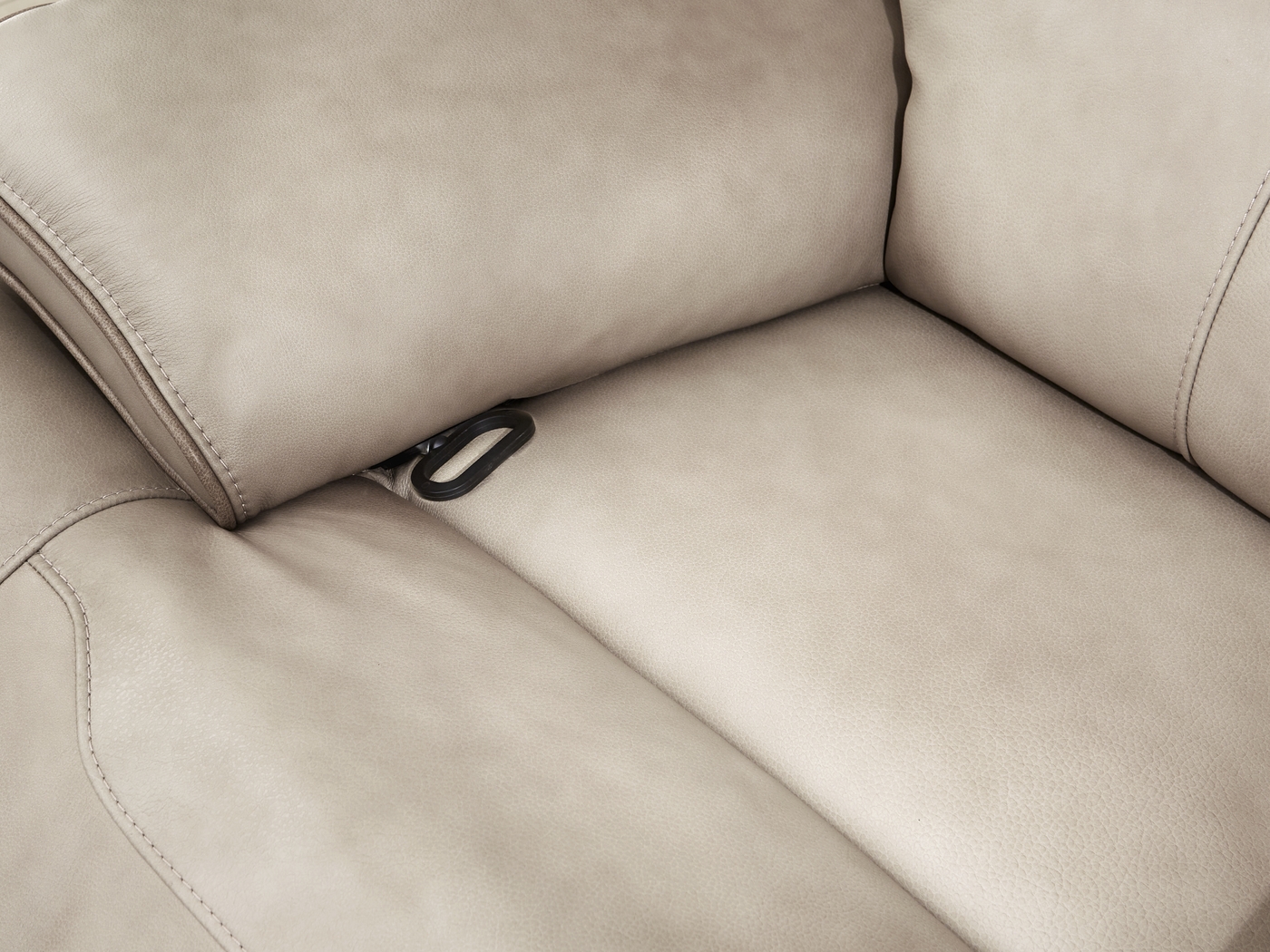 Caletta Way Beige Leather 7 Pc Reclining Living Room - Thumbnail - Image 4