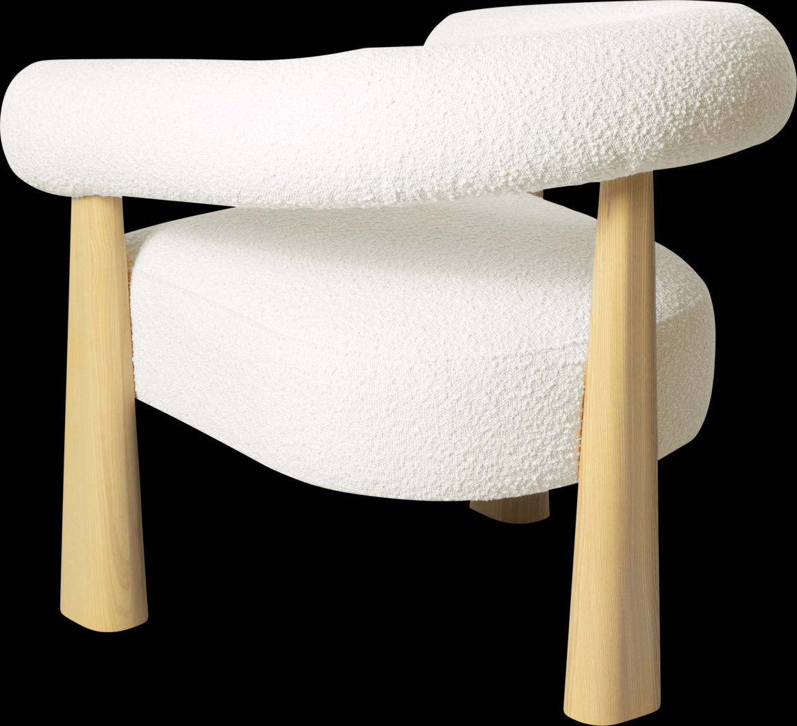 Calewood Cream Accent Chair - Thumbnail - Image 4