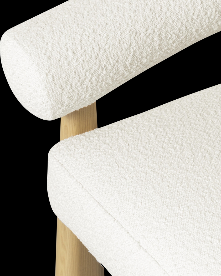 Calewood Cream Accent Chair - Thumbnail - Image 5